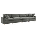 Liberty Down Filled Overstuffed 4 Piece Sectional Sofa Set