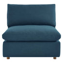 Liberty Down Filled Overstuffed 5-Piece Armless Sectional Sofa