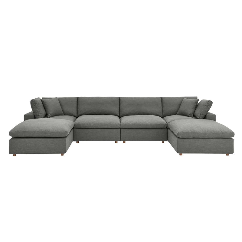 Liberty Down Filled Overstuffed 6-Piece Sectional Sofa
