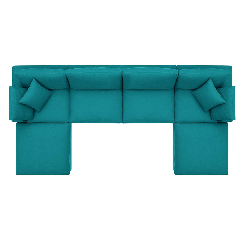 Liberty Down Filled Overstuffed 6-Piece Sectional Sofa