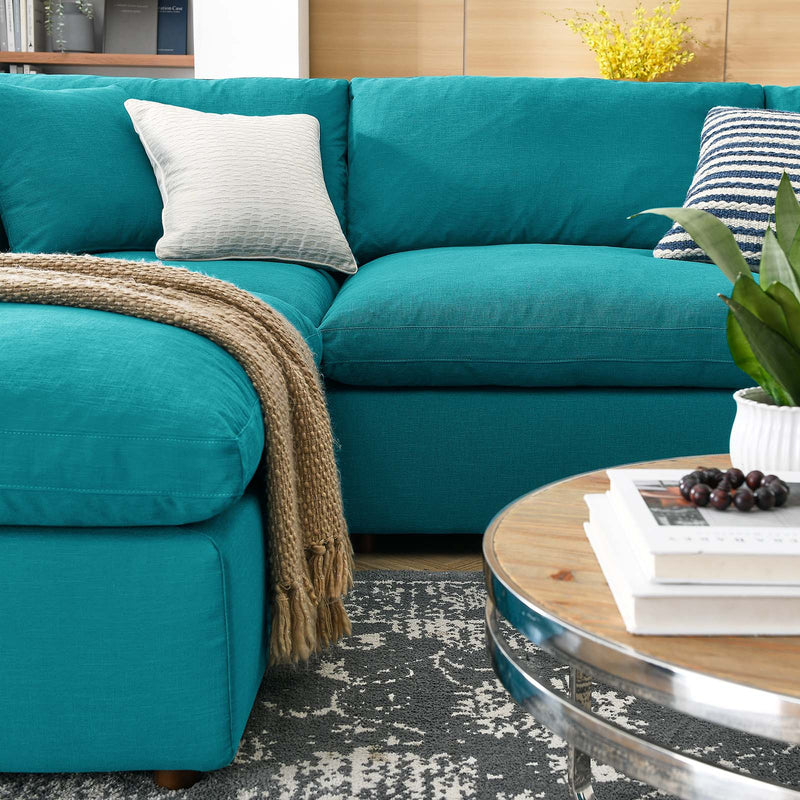 Liberty Down Filled Overstuffed 6-Piece Sectional Sofa