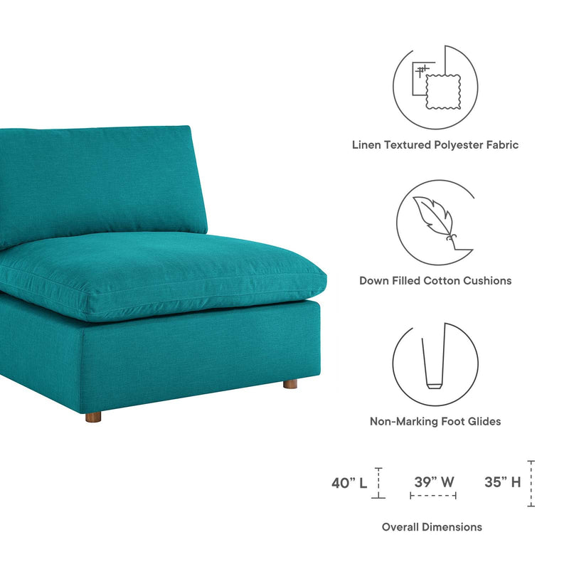 Liberty Down Filled Overstuffed 6-Piece Sectional Sofa