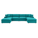 Liberty Down Filled Overstuffed 6-Piece Sectional Sofa