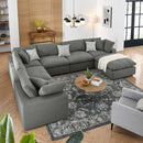 Liberty Down Filled Overstuffed 7-Piece Sectional Sofa