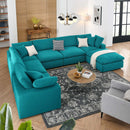 Liberty Down Filled Overstuffed 7-Piece Sectional Sofa