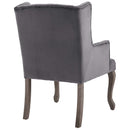 Bellamy French Vintage Dining Performance Velvet Armchair