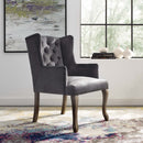 Bellamy French Vintage Dining Performance Velvet Armchair