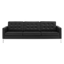 Granger Tufted Upholstered Faux Leather Sofa