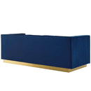Jimmy Vertical Channel Tufted Performance Velvet Sofa