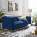 Jimmy Vertical Channel Tufted Performance Velvet Sofa