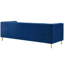 Lina Channel Tufted Performance Velvet Sofa