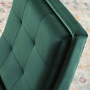 Raquel Upholstered Performance Velvet Lounge Chair and Ottoman Set