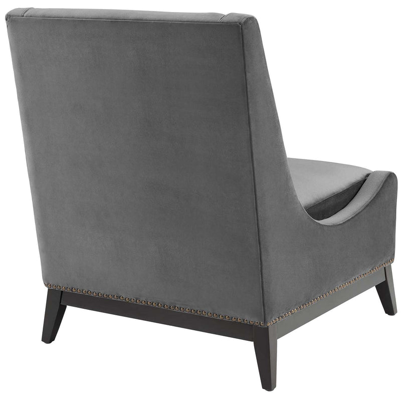 Greyson Accent Upholstered Performance Velvet Lounge Chair