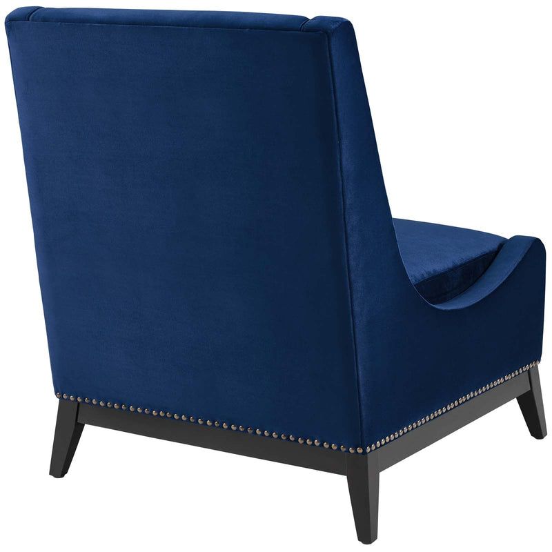 Greyson Accent Upholstered Performance Velvet Lounge Chair