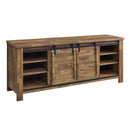 Khalil 71" Rustic Sliding Door TV Stand