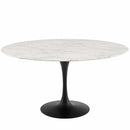 Ada 60" Round Artificial Marble Dining Table