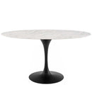Ada 60" Oval Artificial Marble Dining Table