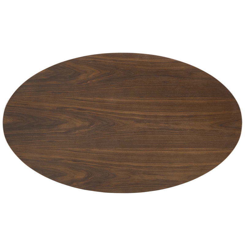 Liberty 48" Oval-Shaped Walnut Coffee Table