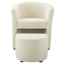 Wade Performance Velvet Arm Chair and Ottoman Set