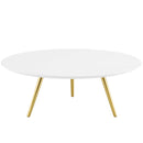 Legacy 40" Round Wood Top Coffee Table with Tripod Base