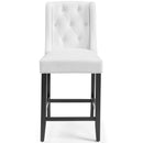 Jamie Tufted Button Faux Leather Counter Stool