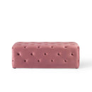 Anakin 48" Tufted Button Entryway Performance Velvet Bench