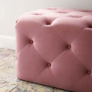 Anakin 48" Tufted Button Entryway Performance Velvet Bench