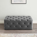 Anakin 48" Tufted Button Entryway Performance Velvet Bench
