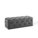Anakin 48" Tufted Button Entryway Performance Velvet Bench