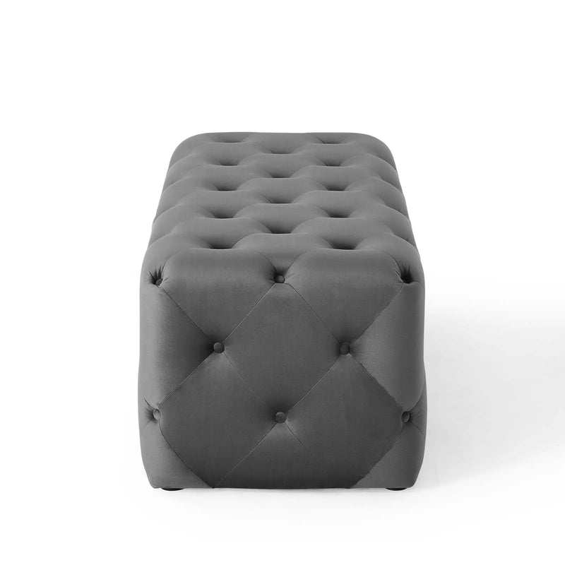 Anakin 48" Tufted Button Entryway Performance Velvet Bench