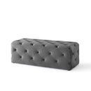 Anakin 48" Tufted Button Entryway Performance Velvet Bench