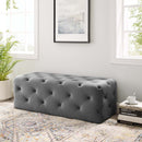 Anakin 48" Tufted Button Entryway Performance Velvet Bench