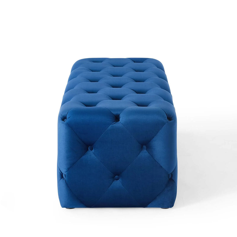 Anakin 48" Tufted Button Entryway Performance Velvet Bench