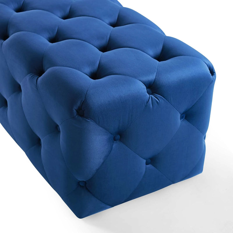 Anakin 48" Tufted Button Entryway Performance Velvet Bench