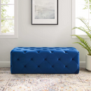 Anakin 48" Tufted Button Entryway Performance Velvet Bench
