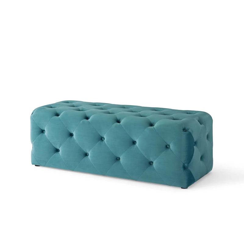 Anakin 48" Tufted Button Entryway Performance Velvet Bench