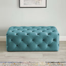 Anakin 48" Tufted Button Entryway Performance Velvet Bench