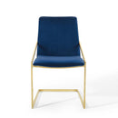 Clarissa Performance Velvet Dining Armchair