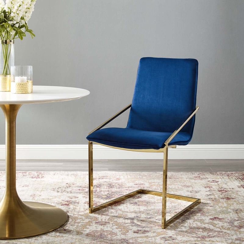 Clarissa Performance Velvet Dining Armchair