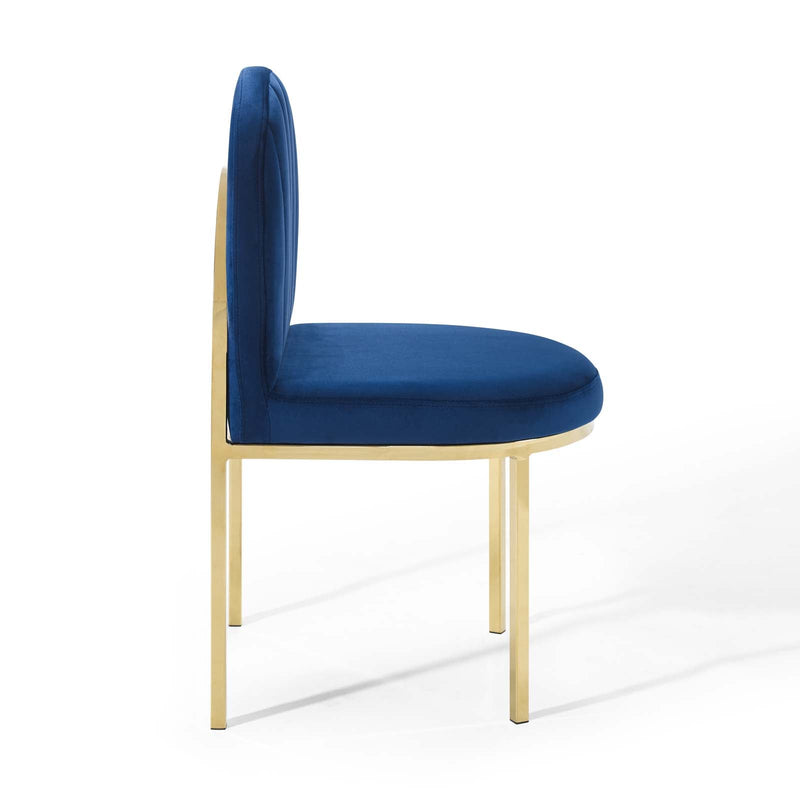 Dexter Channel Tufted Performance Velvet Dining Side Chair