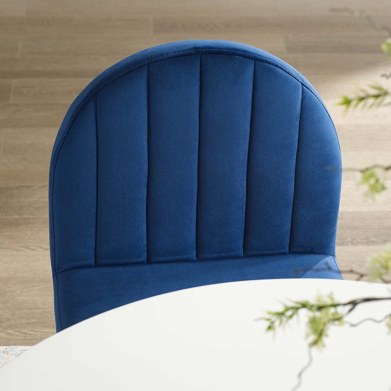 Dexter Channel Tufted Performance Velvet Dining Side Chair