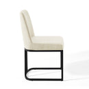 Ahmad Sled Base Upholstered Fabric Dining Side Chair