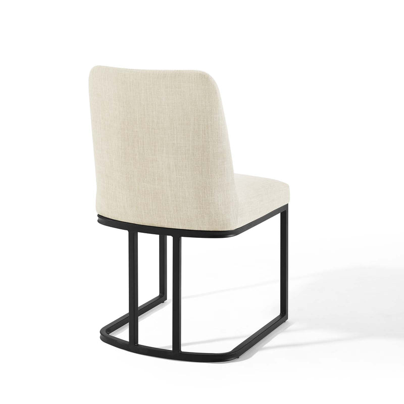 Ahmad Sled Base Upholstered Fabric Dining Side Chair