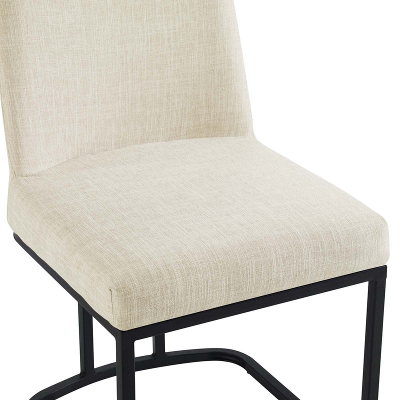 Ahmad Sled Base Upholstered Fabric Dining Side Chair