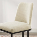 Ahmad Sled Base Upholstered Fabric Dining Side Chair