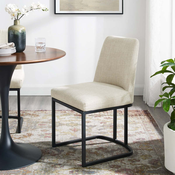 Ahmad Sled Base Upholstered Fabric Dining Side Chair