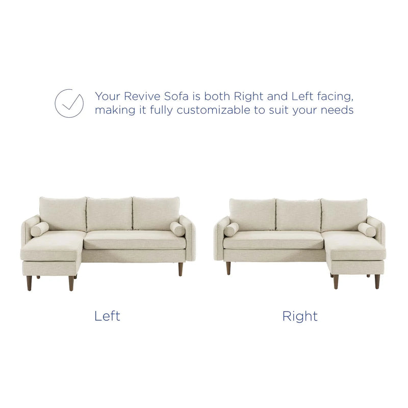 Dominik Upholstered Right or Left Sectional Sofa