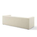 Marie Channel Tufted Upholstered Fabric Sofa