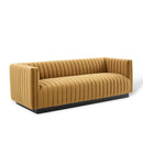 Legacy Channel Tufted Velvet Sofa