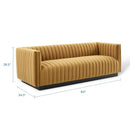 Legacy Channel Tufted Velvet Sofa
